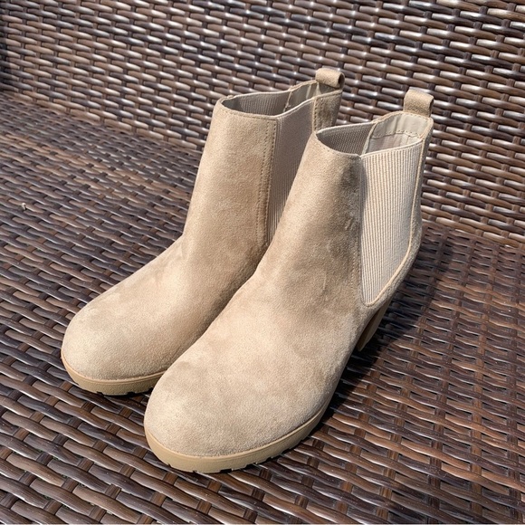 Soda Beige Ankle Booties - Picture 2 of 8
